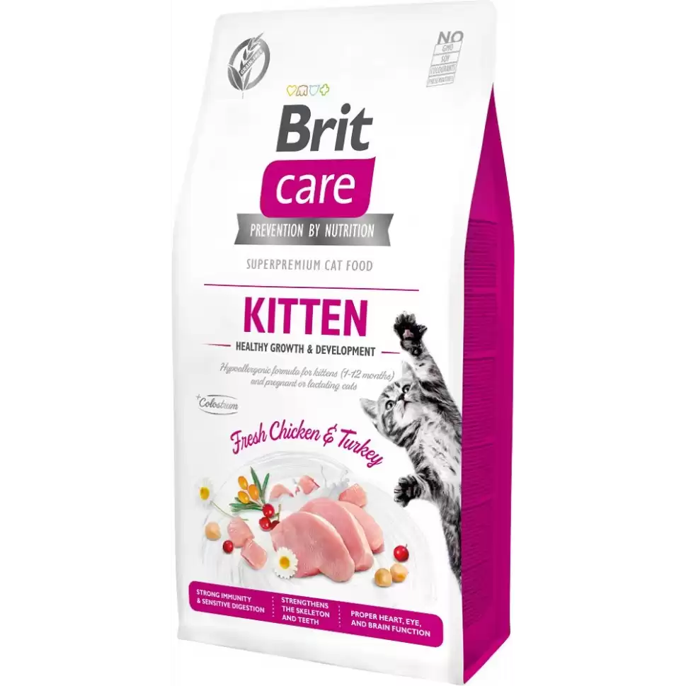 BRIT Care Cat Grain-Free Kitten Growth & Development hrana uscata pentru pui de pisica sau femele gestante, 7 kg