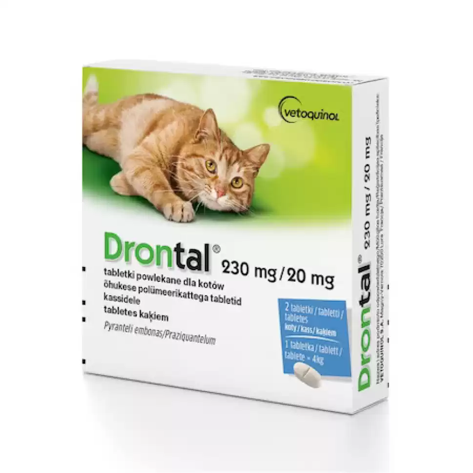 Drontal Cat tratament antiparazitar pentru pisici (2 tablete)
